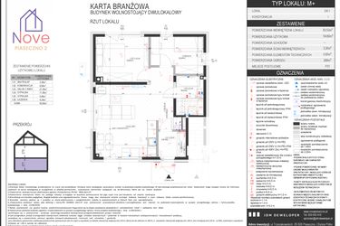 Rzut - Dom na sprzedaż 3 pokoje o powierzchni 54,8 m² - numer G4.1 w Nove Piaseczno 2 etap G