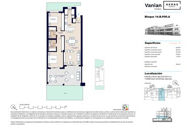 Rzut - Mieszkanie na sprzedaż 2 pokoje o powierzchni 126,2 m² - numer 2 w Vanian Gardens