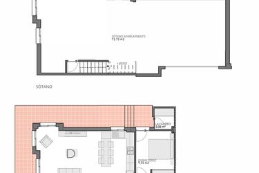 Rzut - Dom na sprzedaż 5 pokoi o powierzchni 122 m² - numer 5 w Kamienice w Bigastro - 62126315