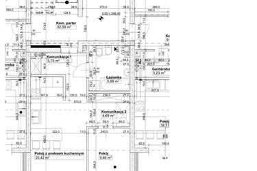 Rzut - Mieszkanie na sprzedaż 2 pokoje o powierzchni 46,2 m² - numer P2 w Osiedle Stara Cegielnia etap VII