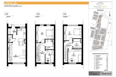 Rzut - Dom na sprzedaż 5 pokoi o powierzchni 108,78 m² - numer B5 w Villa Stoki (domy)
