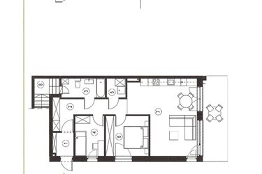 Rzut - Mieszkanie na sprzedaż 3 pokoje o powierzchni 70,67 m² - numer 16_1 w Apartamenty Sielanka