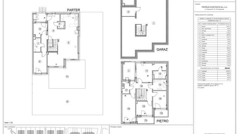 Rzut - Dom na sprzedaż 6 pokoi o powierzchni 284,06 m² - numer 10 w Gaia Park