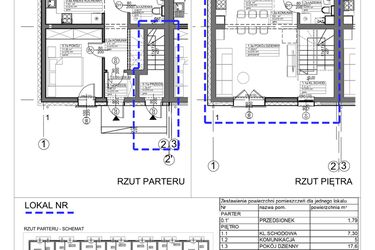 Rzut - Mieszkanie na sprzedaż 3 pokoje o powierzchni 63,94 m² - numer 2 w Apartamenty Koluszki