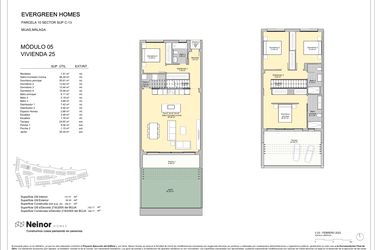 Rzut - Mieszkanie na sprzedaż 4 pokoje o powierzchni 141 m² - numer 5.25 w Evergreen Homes - Mijas