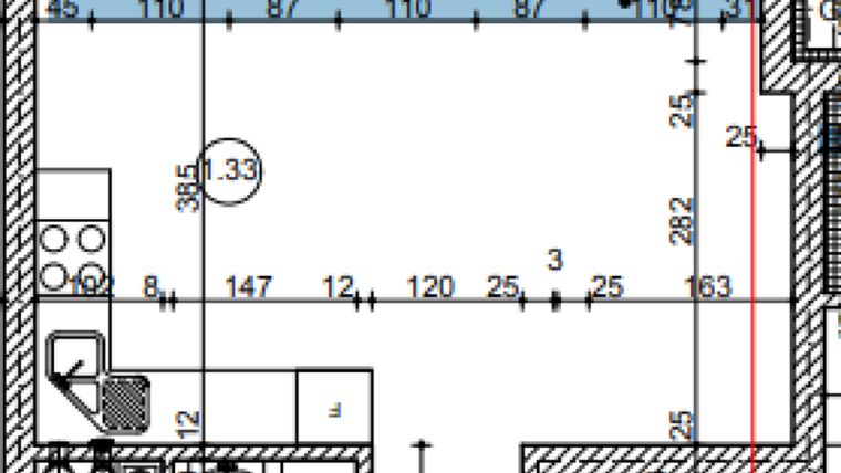 Rzut - Mieszkanie na sprzedaż 1 pokój o powierzchni 30,35 m² - numer 20.7 w Osiedle Wyszyńskiego