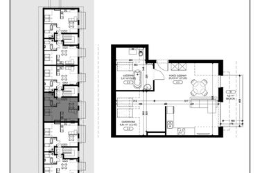 Rzut - Mieszkanie na sprzedaż 1 pokój o powierzchni 34,71 m² - numer B3-M12 w Śląska Park