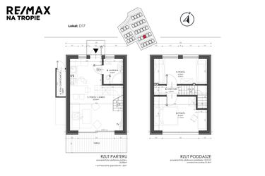 Rzut - Dom na sprzedaż 3 pokoje o powierzchni 49,8 m² - numer D17 w Sea House Wicie