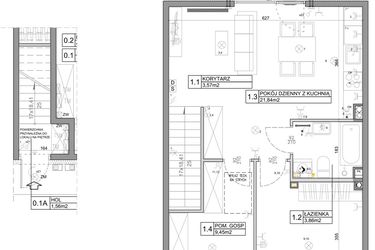 Rzut - Mieszkanie na sprzedaż 3 pokoje o powierzchni 58,82 m² - numer 4 w Manufaktura Marki 2