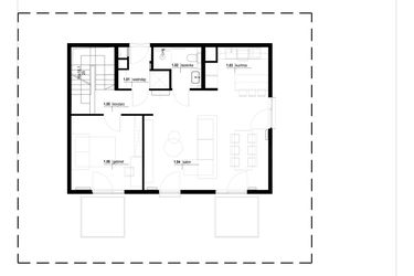 Rzut - Mieszkanie na sprzedaż 4 pokoje o powierzchni 133,16 m² - numer M-21 w Life Hub