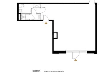 Rzut - Lokal użytkowy na sprzedaż 1 pokój o powierzchni 74,64 m² - numer 8.2 w BIZPARK D