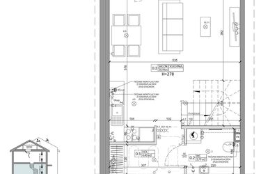 Rzut - Dom na sprzedaż 4 pokoje o powierzchni 79,04 m² - numer 4A w Osiedle Słoneczne