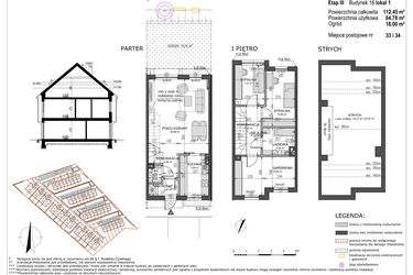 Rzut - Mieszkanie na sprzedaż 4 pokoje o powierzchni 84,79 m² - numer B16/L1 w Słoneczne Ogrody