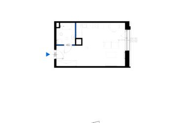 Rzut - Mieszkanie na sprzedaż 1 pokój o powierzchni 34,03 m² - numer 140 w Folwark Scheiblera