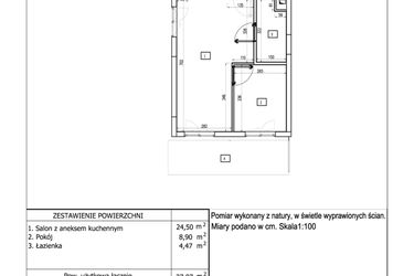 Rzut - Mieszkanie na sprzedaż 2 pokoje o powierzchni 37,87 m² - numer 101 w Aquamarina Dąbki