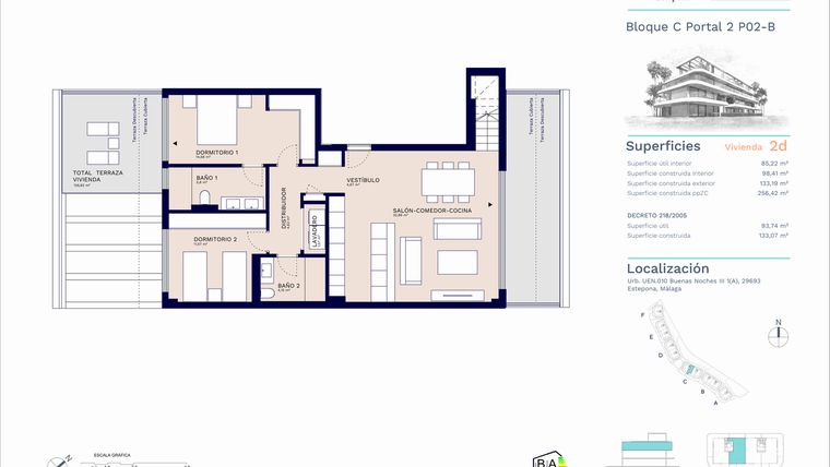 Rzut - Mieszkanie na sprzedaż 2 pokoje o powierzchni 123,3 m² - numer A11-030 w Unika I