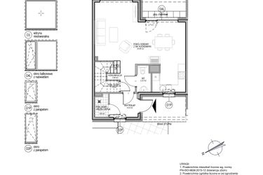 Rzut - Dom na sprzedaż 4 pokoje o powierzchni 109,25 m² - numer B.3.1.15 w Optima VI