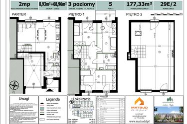 Rzut - Dom na sprzedaż 4 pokoje o powierzchni 168,39 m² - numer 29E/2 w Zielone Alejki etap II