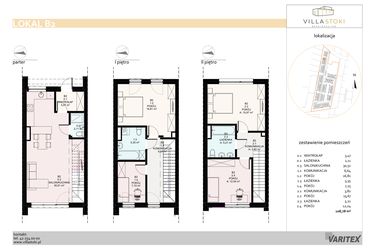 Rzut - Dom na sprzedaż 5 pokoi o powierzchni 108,78 m² - numer B2 w Villa Stoki (domy)