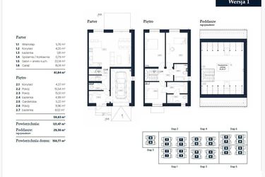 Rzut - Dom na sprzedaż 5 pokoi o powierzchni 122,18 m² - numer 3 w Iwa Park