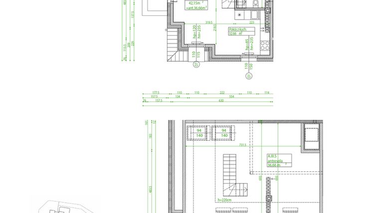 Rzut - Mieszkanie na sprzedaż 4 pokoje o powierzchni 70,19 m² - numer A.III.5 w Villa Rosenthal