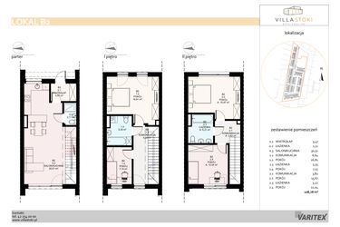 Rzut - Dom na sprzedaż 5 pokoi o powierzchni 108,78 m² - numer B2 w Villa Stoki (domy)