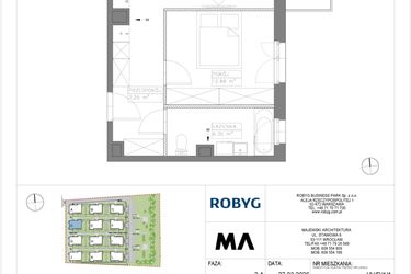 Rzut - Mieszkanie na sprzedaż 2 pokoje o powierzchni 48,76 m² - numer VV/D/1/1 w Villa Viva