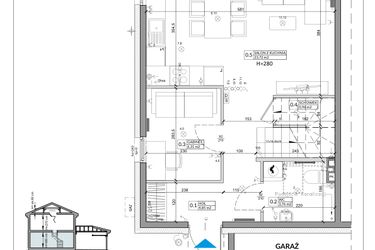 Rzut - Dom na sprzedaż 5 pokoi o powierzchni 85,96 m² - numer 25A w Zielono Mi