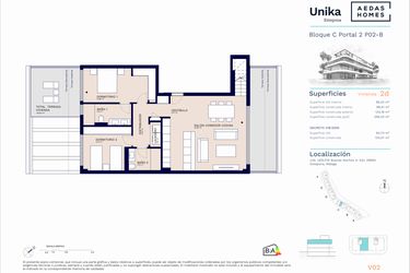 Rzut - Mieszkanie na sprzedaż 2 pokoje o powierzchni 123,3 m² - numer A11-030 w Unika I