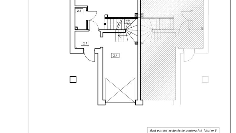 Rzut - Dom na sprzedaż 4 pokoje o powierzchni 104,82 m² - numer 6 w Trzmielowicka