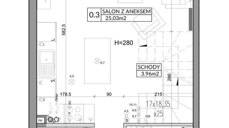 Rzut - Dom na sprzedaż 3 pokoje o powierzchni 72,9 m² - numer 12A w Nova Magdalenka 6