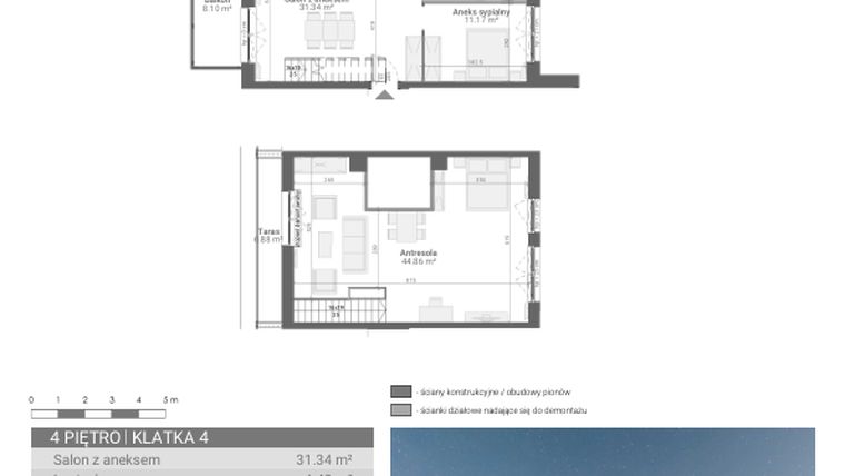 Rzut - Mieszkanie na sprzedaż 3 pokoje o powierzchni 103,22 m² - numer M65 w Ultra Marina etap II