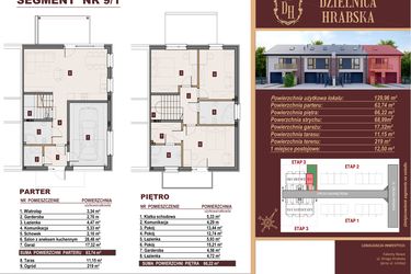 Rzut - Dom na sprzedaż 4 pokoje o powierzchni 129,96 m² - numer 9/1 w Dzielnica Hrabska