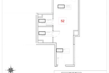 Rzut - Mieszkanie na sprzedaż 1 pokój o powierzchni 30,53 m² - numer A4-1 w Rezydencja Ogród Saski etap I i II
