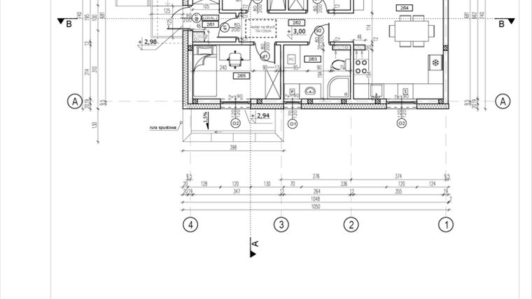 Rzut - Mieszkanie na sprzedaż 4 pokoje o powierzchni 60,85 m² - numer 15F w Słoneczny Nowy Otok - Malownicza VI