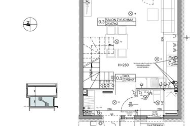 Rzut - Dom na sprzedaż 4 pokoje o powierzchni 74,84 m² - numer 17 w Boska Ksawerowska 2 etap 2