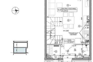 Rzut - Dom na sprzedaż 3 pokoje o powierzchni 62,16 m² - numer 6 w Boska Ksawerowska 2