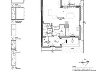 Rzut - Dom na sprzedaż 4 pokoje o powierzchni 110,91 m² - numer A.3.1.8 w Optima VI