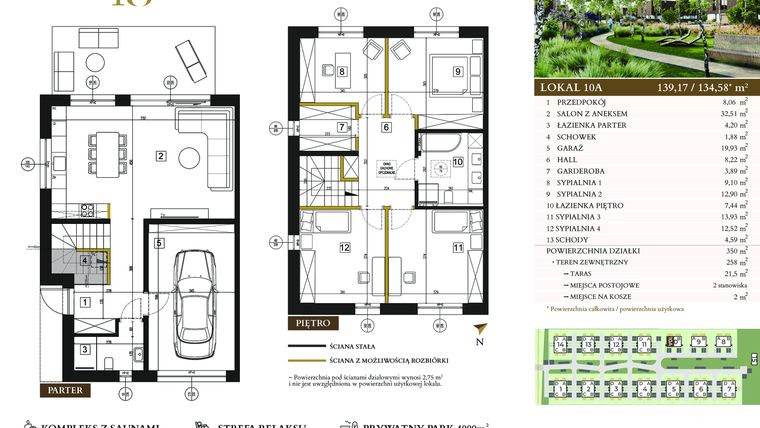 Rzut - Dom na sprzedaż 5 pokoi o powierzchni 134,58 m² - numer 10A w Lawinowa 18