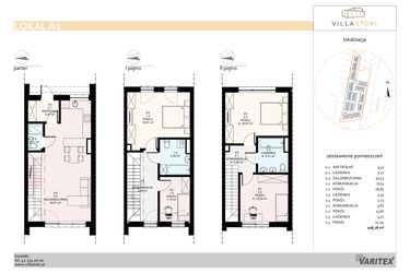 Rzut - Dom na sprzedaż 5 pokoi o powierzchni 108,78 m² - numer A3 w Villa Stoki (domy)