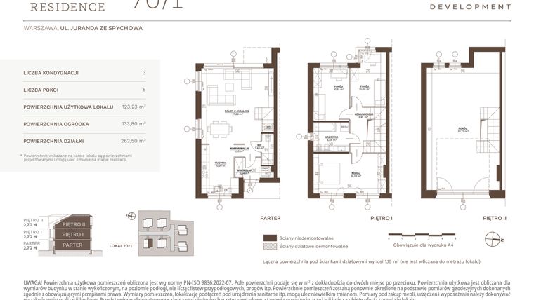 Rzut - Dom na sprzedaż 5 pokoi o powierzchni 123,23 m² - numer 70_1 w Juranda Residence
