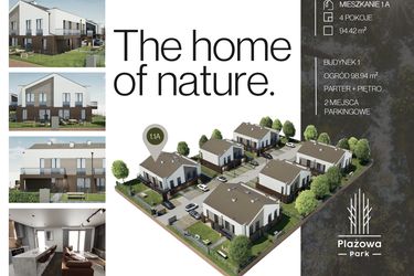 Rzut - Dom na sprzedaż 4 pokoje o powierzchni 94,42 m² - numer 1.1A w Plażowa Park Głowno