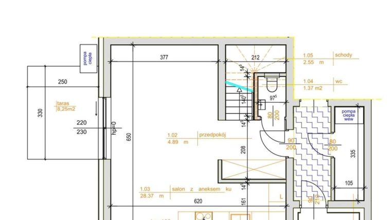 Rzut - Dom na sprzedaż 4 pokoje o powierzchni 85,75 m² - numer E1 w Nova Natura Etap VII