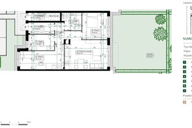 Rzut - Mieszkanie na sprzedaż 4 pokoje o powierzchni 77,33 m² - numer 7.1 w Green Ville