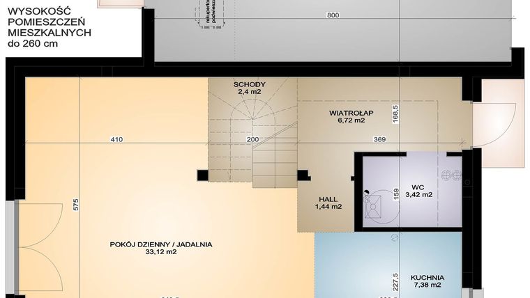 Rzut - Dom na sprzedaż 4 pokoje o powierzchni 129,57 m² - numer S130/4 w Osiedle Sielanka - Tarnowskie Góry