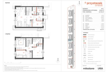 Rzut - Dom na sprzedaż 5 pokoi o powierzchni 92,62 m² - numer 4A.1 w Przystanek Ursus
