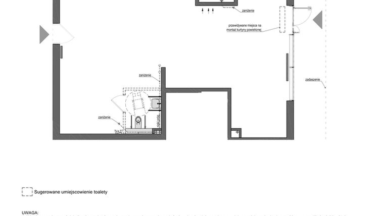 Rzut - Lokal użytkowy na sprzedaż 1 pokój o powierzchni 94,37 m² - numer 5 w Perspektywa