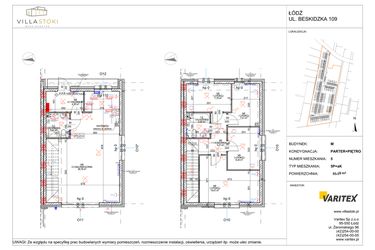 Rzut - Dom na sprzedaż 5 pokoi o powierzchni 93,58 m² - numer M5 w Villa Stoki (domy)