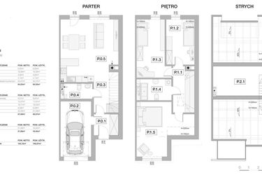 Rzut - Dom na sprzedaż 4 pokoje o powierzchni 129,62 m² - numer 17B w Słoneczne Juszkowo