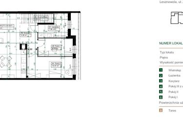 Rzut - Mieszkanie na sprzedaż 3 pokoje o powierzchni 69,34 m² - numer 2.2 w Green Ville